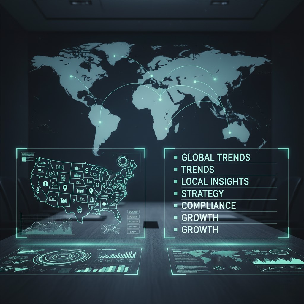ABD Pazarında Yerel Uzmanlık ile iş başarısı için küresel bakış açısını birleştirin. SL7 Global rehberliğinde rekabet avantajı sağlayın.