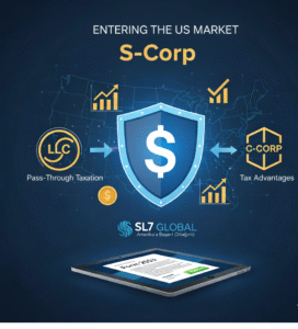 S-Corp nedir? ABD'de şirket kurmanın en avantajlı yolu. Vergi tasarrufu, kuruluş şartları ve SL7 ile ABD pazarına giriş stratejileri bu rehberde.