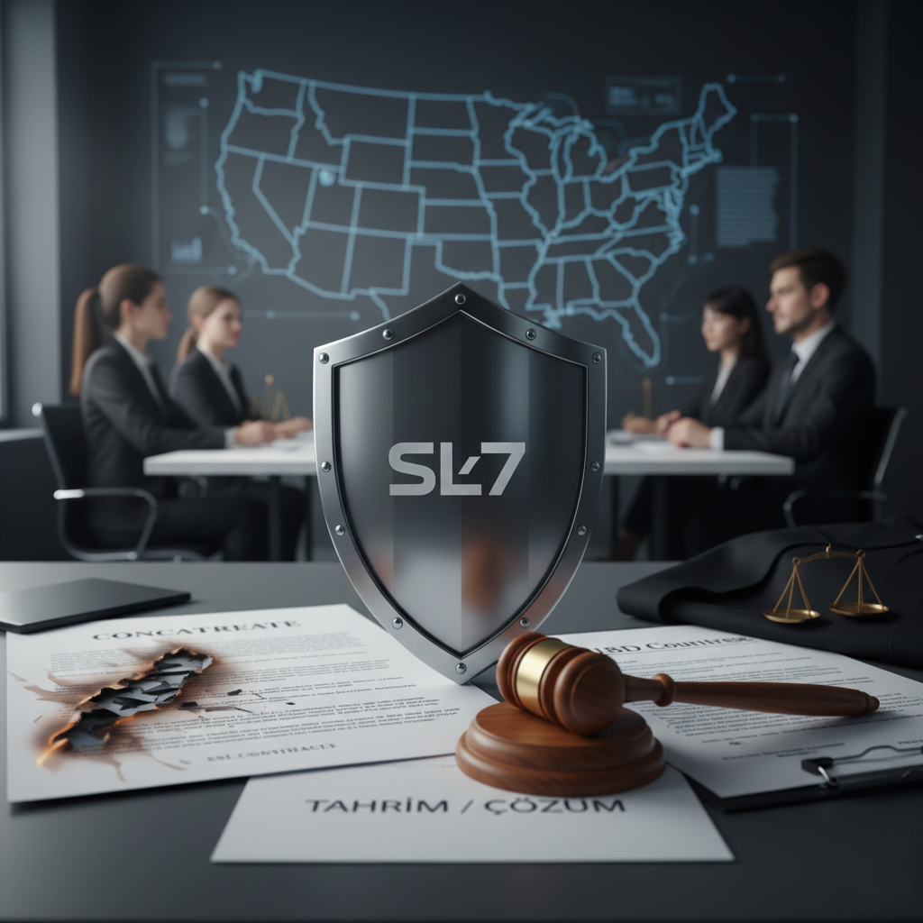 ABD Hukuku ve ticari sözleşmelerde tahkimin gücünü keşfedin! Sözleşme ihlali risklerini SL7 ile sıfırlayın ve Amerika Pazarında Yer Alma sürecini güvence altına alın.