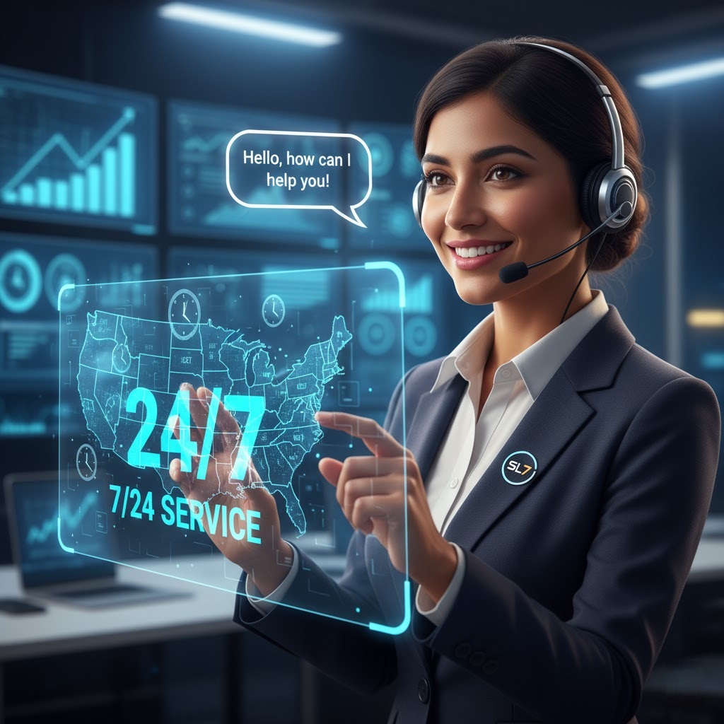 Amerika'daki Müşteri Destek beklentileri çok yüksek! 7/24 hizmet ve yerel aksan neden önemli? SL7 ile operasyonel yükten kurtulun ve Amerika Pazarında Yer Alma hedefinize ulaşın.